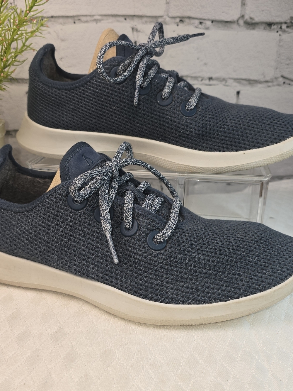 ALLBIRDS TREE RUNNER BLUE BREATHABLE KNIT SNEAKERS CUSHIOINED MIDSOLE MENS 10 - Picture 2 of 8